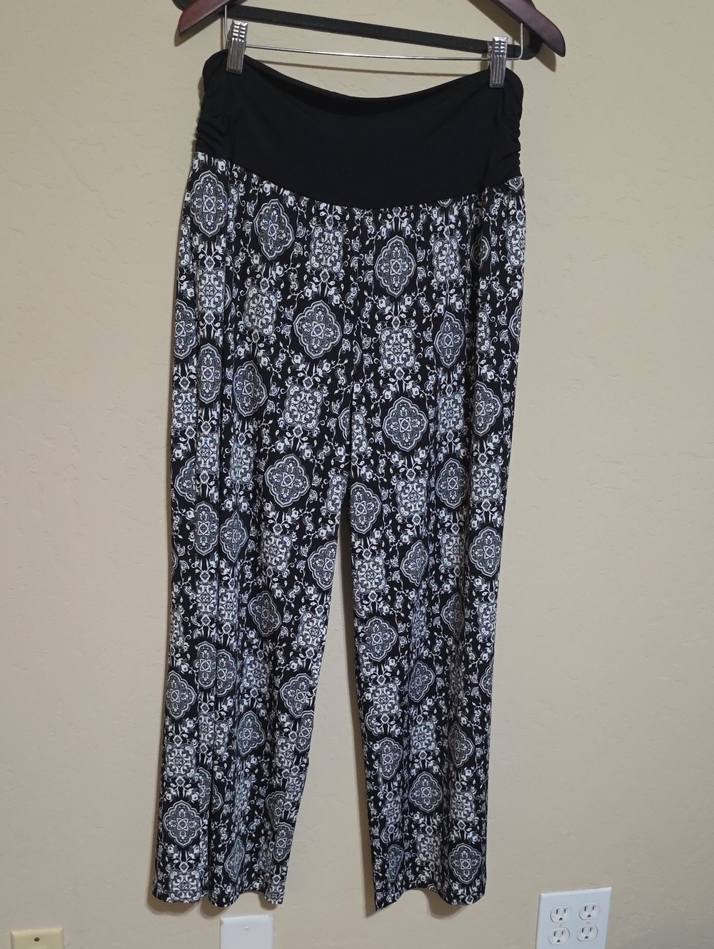 Alyx Black & White Medallion Wide-Leg Pants